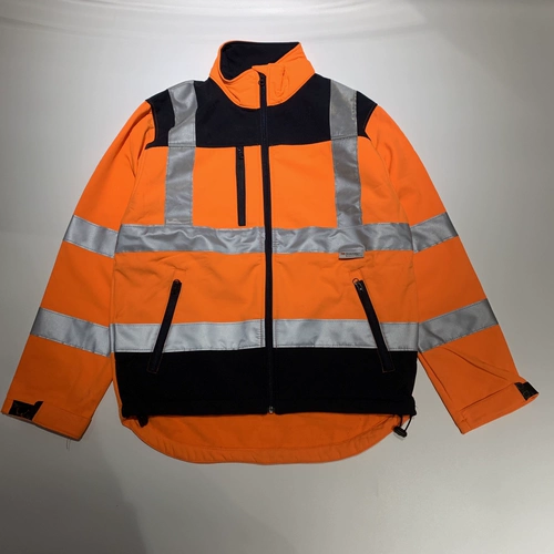 Демисезонная светоотражающая бархатная дорожная куртка с молнией