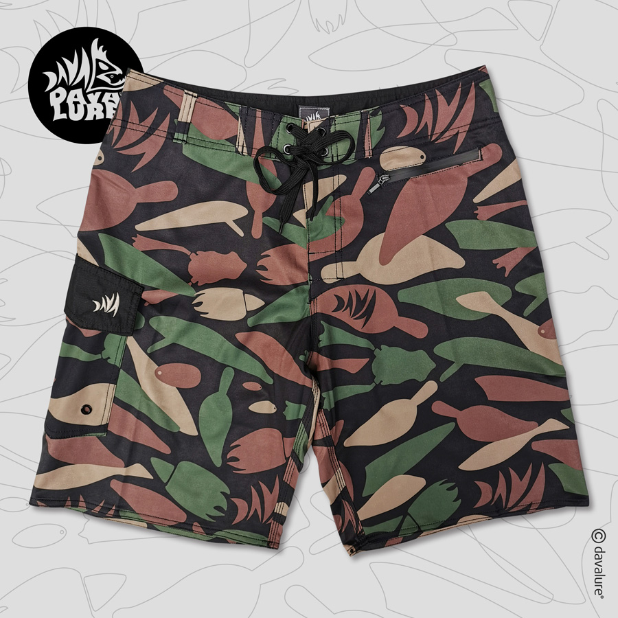 Davalure Dapeak Leisure Road Camouflage Fishing Camouflage Fast Dry Thin and Splash-Prevention Bullet Shorts