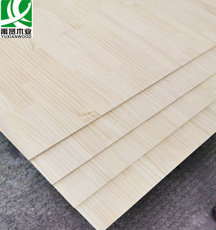 New Zealand radiata pine finger joint board AA grade double-sided no knots paint-free board UV board cloakroom cabinet solid wood