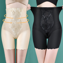 Thin Boxer Abdominal Underpants High Waist Body Shaper Pants Hip Raise Waist Shaper Recover Tight Tight Safety Shorts Women