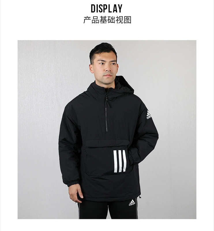 Adidas adidas nam mới thể thao và giải trí áo khoác cotton thoáng khí ấm áp trùm đầu DZ1437 - Quần áo độn bông thể thao