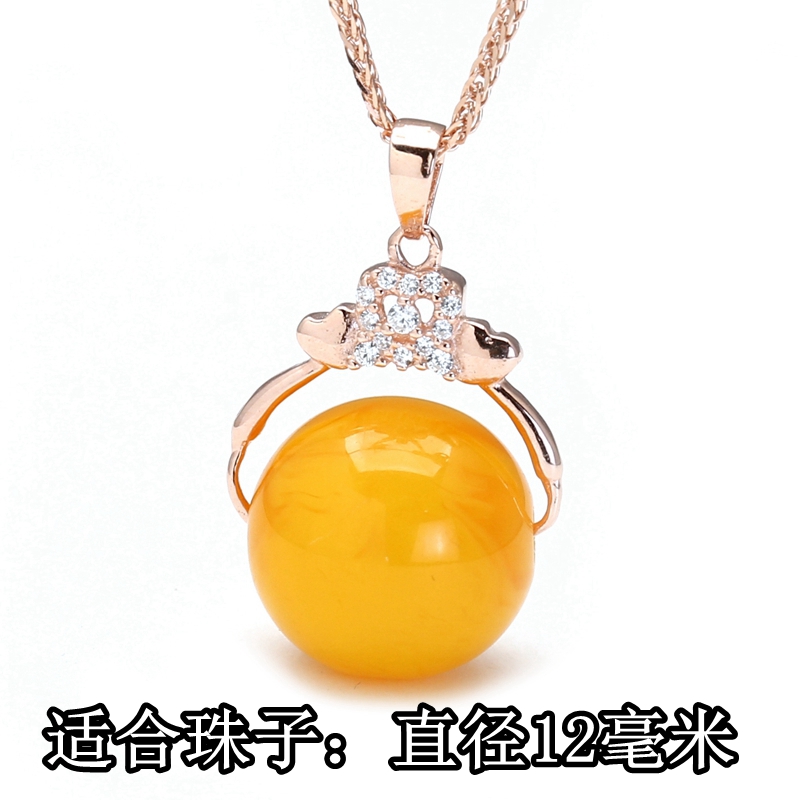 DIY accessories S925 pure silver button crash transshipment bead button bead button I11