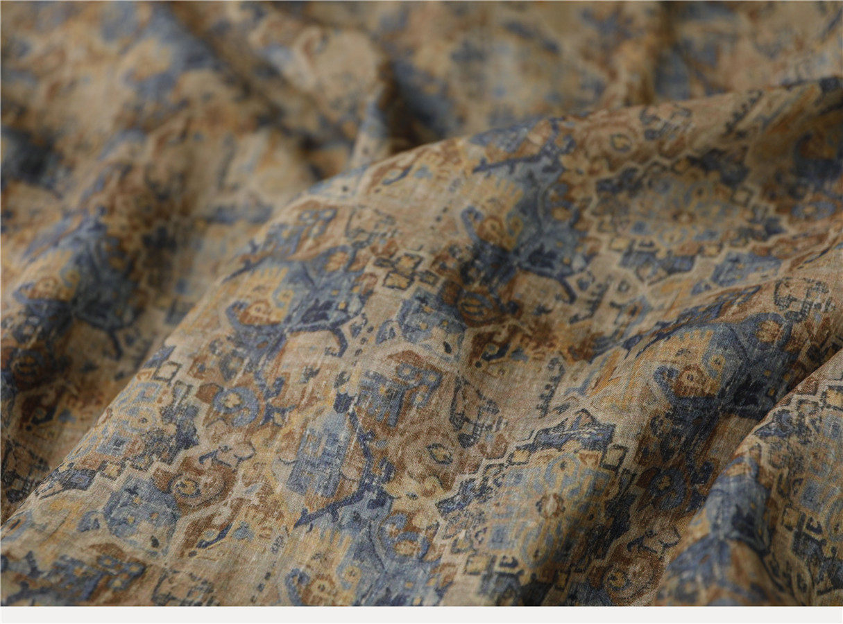 100 Sesame Environmental Protection Dye Printed Fabric Door Amplitude 1 4 m One meter Price