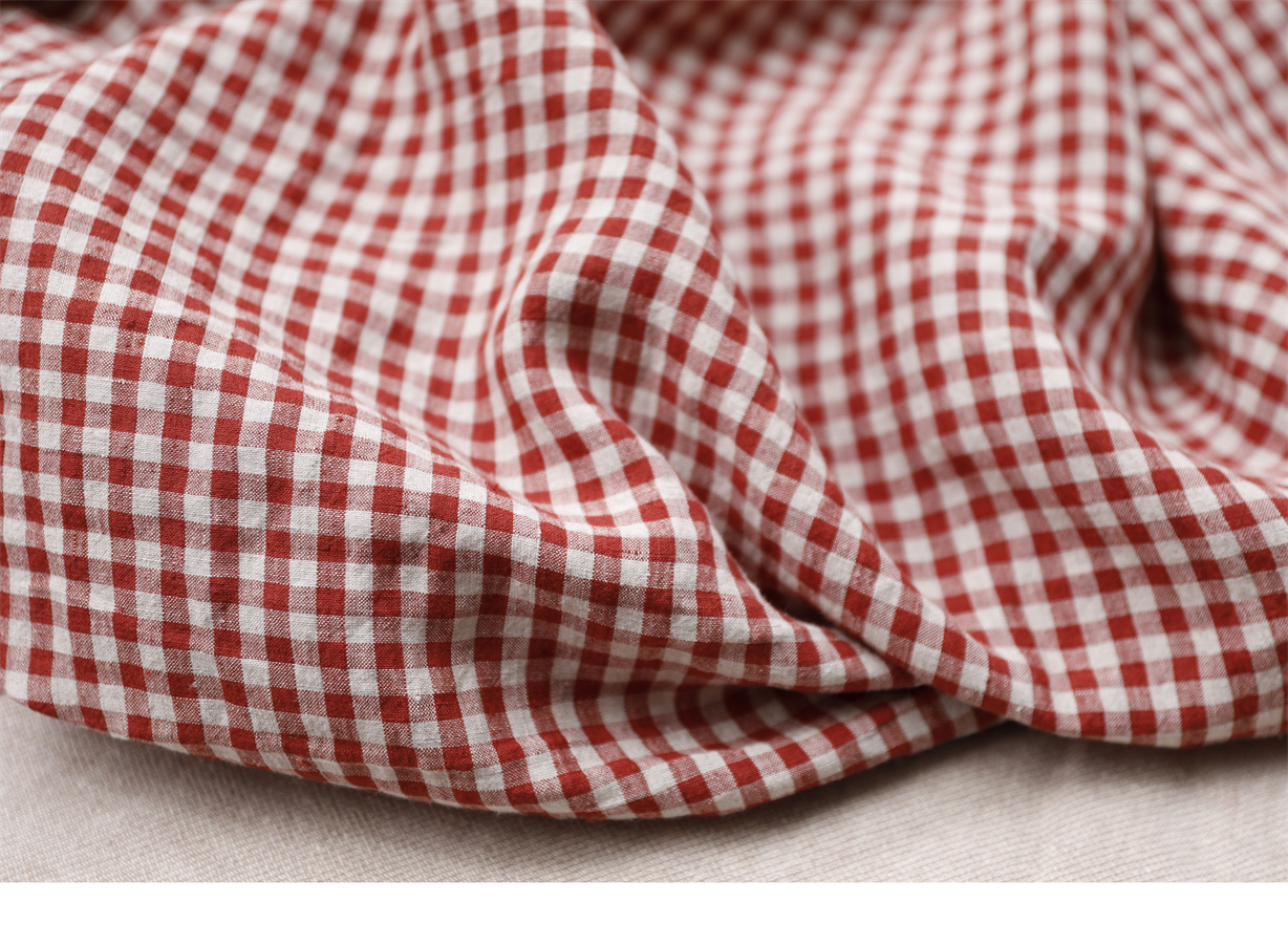 Brand Order Cloths Three Seasons of Flax Red Linen Fabric Doors 1 4 m 1 metre Price