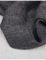 Brand order surplus fabric three-season black and white intertwined pure linen material pants top fabric