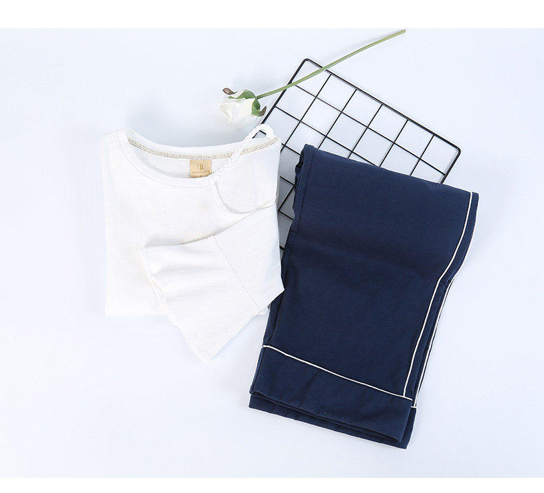 Pyjama pour femme en Coton à manches - Ref 2992029 Image 16