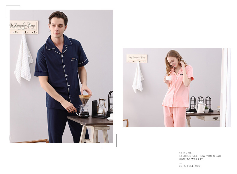 Pyjama mixte en Coton à manche courte - Ref 3004711 Image 12