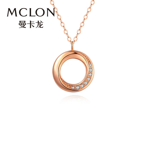 Mclon/曼卡龙 Бриллиантовая золотая подвеска, золото 750 пробы, розовое золото, материал