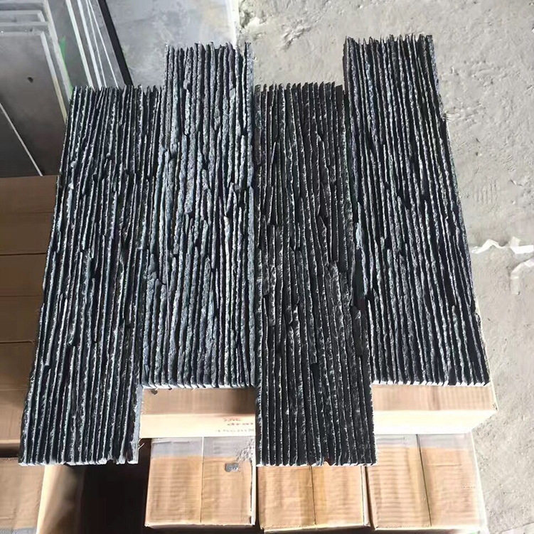 Flowing water stone cultural stone background wall black green yellow water curtain wall villa garden water fish pond courtyard exterior wall tiles