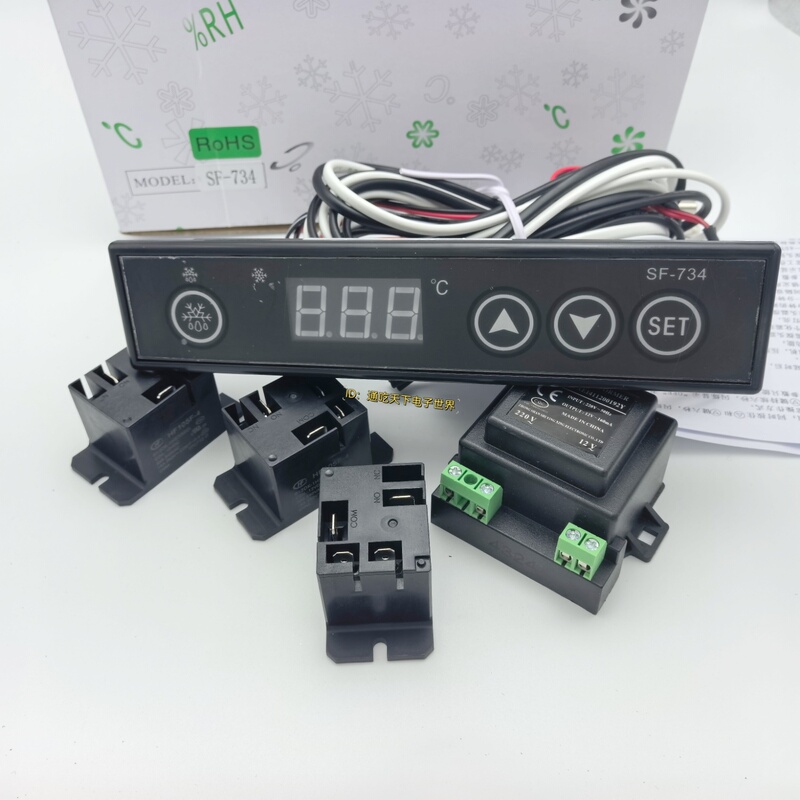 Shangfang Sf-734 Touch Temperature Controller Display Cabinet Digital Display Temperature Controller Snow Cabinet Thermostat Freezer