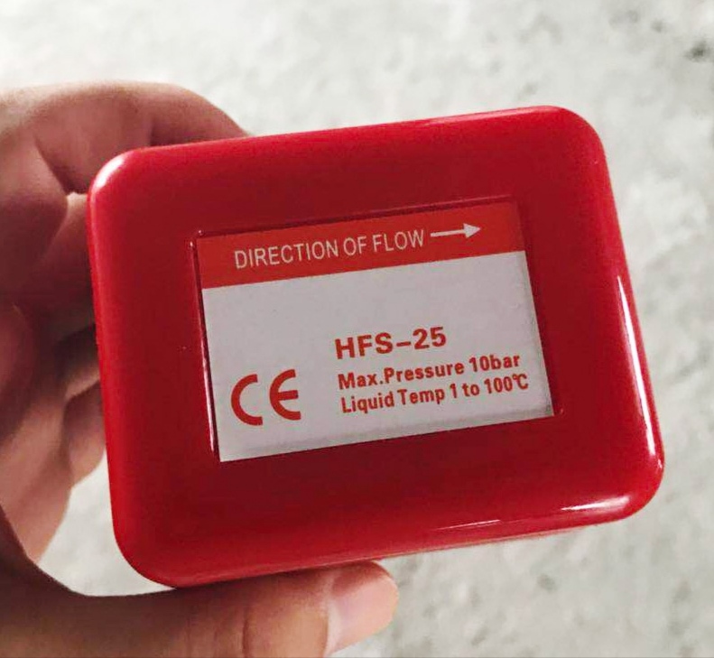 Central air conditioning HFS-25 flow meter water flow switch controller running water liquid sensing target type flow sensor