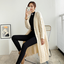 2020 Autumn and Winter new long knee sweater skirt high neck knit dress womens inner bottom sweater