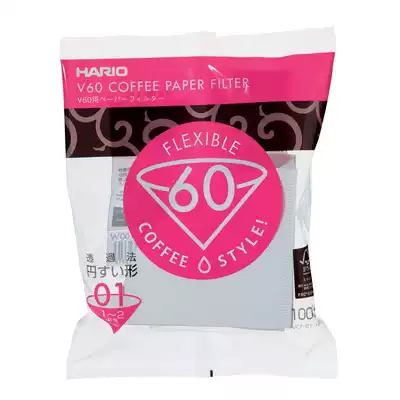 HARIO Japan imported V60 coffee filter paper bleached VCF 01 02 drip hand brewed coffee filter paper