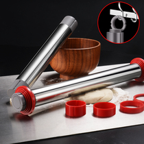 304 stainless steel solid rolling pin household noodle stick kitchen noodle stick bar dumpling skin artifact baking tool