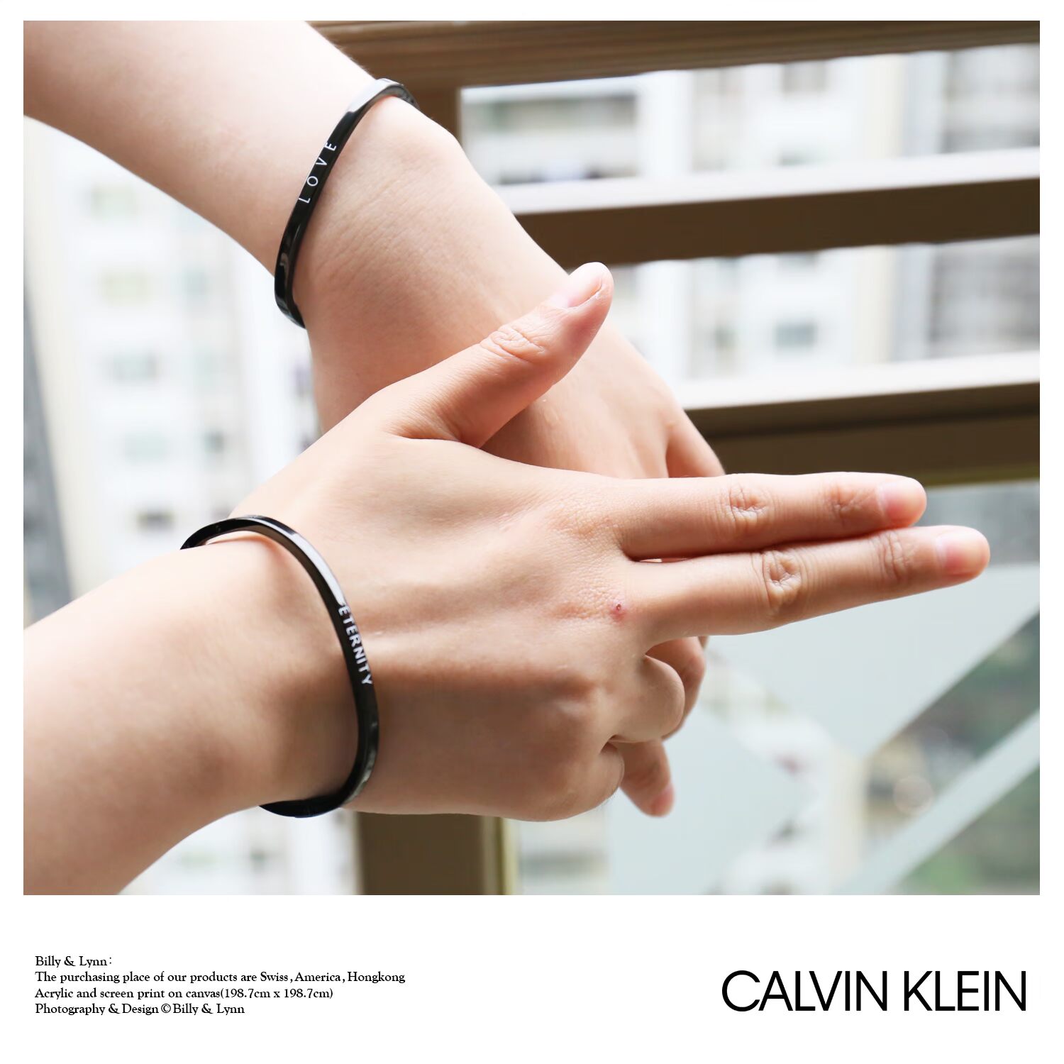 2018 / Sê-ri HOOK / KJ06MD0402 / Vòng đeo tay cặp đôi Piano Đen / Mua sắm Hồng Kông thạch anh tóc đỏ