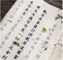 Four Treasures of the study for beginners to practice calligraphy brush miao hong copy copybook flowers Xuan paper Sutra block liu ti xiao kai 5 times