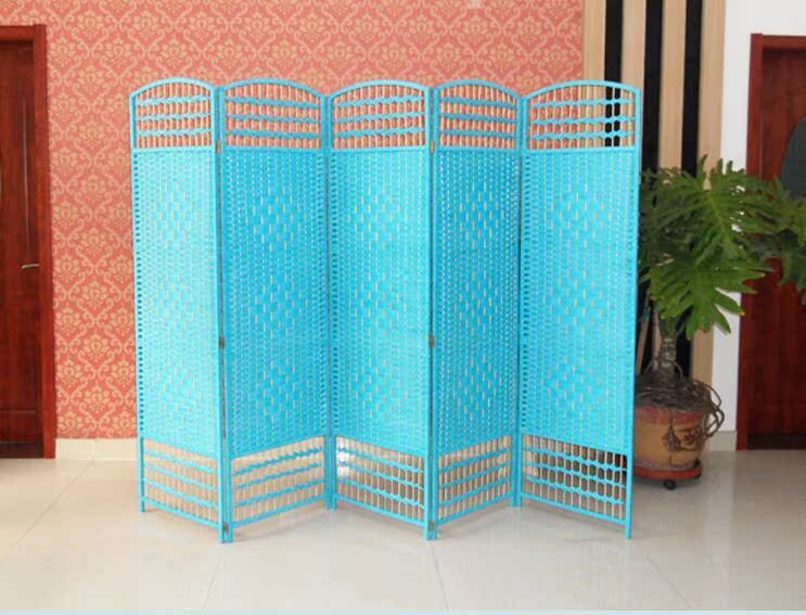 Wicker thân thiện với môi trường đan lát gỗ rắn rỗng đẹp hiên nghệ thuật màn hình phân vùng màn hình văn phòng phong cách mộc mạc - Màn hình / Cửa sổ vách ngăn cầu thang bằng gỗ
