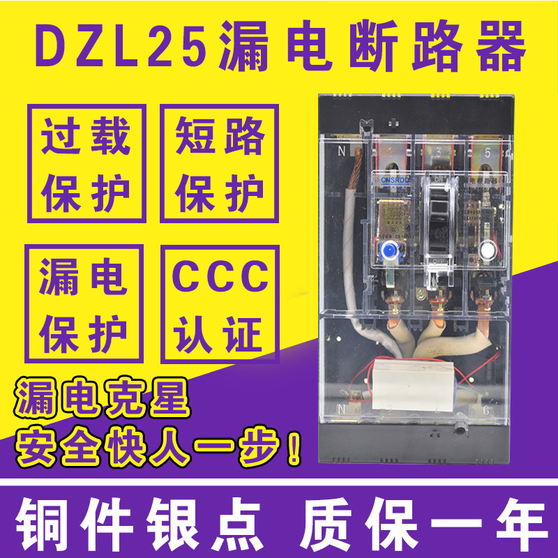 DZL25-200 4300 100A 160A 200A 250A Transparent Leakage Circuit Circuit Case Protector