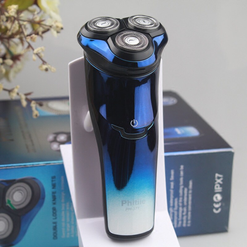Russia Phitiie3D Intelligent Floating Rotary 3-blade High Power Rechargeable Electric Razor Razor - Taobao