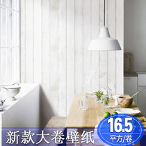Retro nostalgic gray wood grain wallpaper Nordic clothing store hotel imitation wood grain wallpaper imitation old wood wall skirt