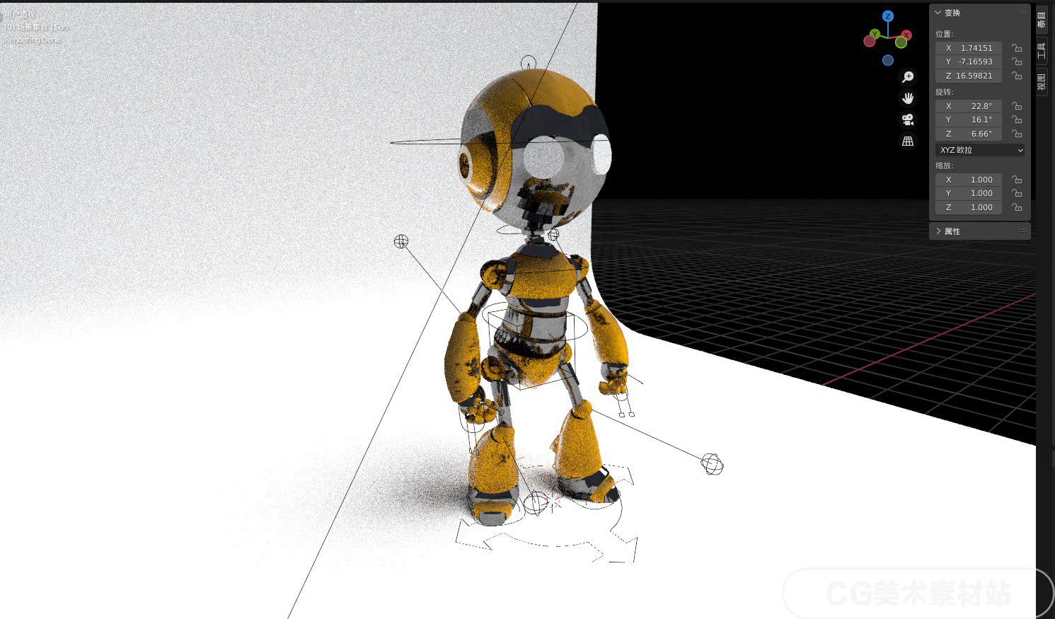 图片[2]-【Blender动画电影角色机器人机械人3D模型素材】-cg男孩