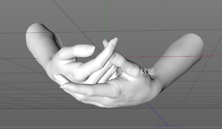 图片[3]-【Blender/C4D/OBJ高精度双手姿势肢体语言情绪动作手指3D模型素材】-cg男孩