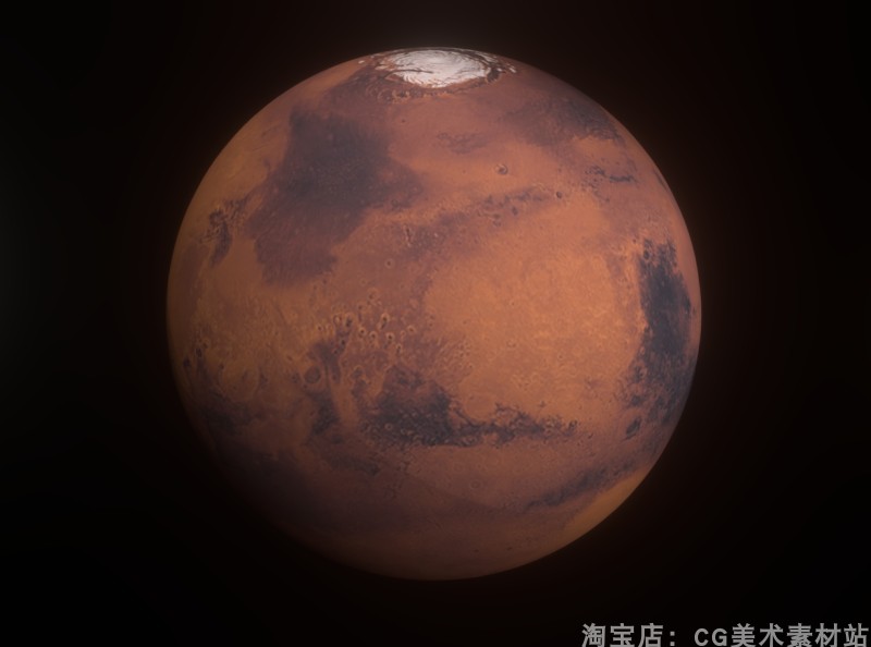 图片[7]-Blender模型太空宇宙六大行星地球火星金星水星3D模型素材-cg男孩