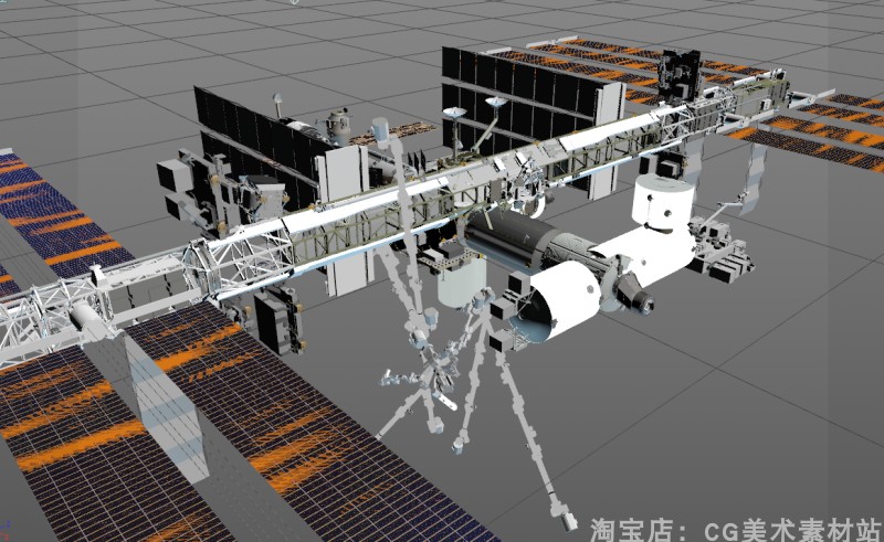 图片[8]-【Blender/C4D/FBX太空航天飞船美国NASA国际空间站天宫3D模型素材】-cg男孩