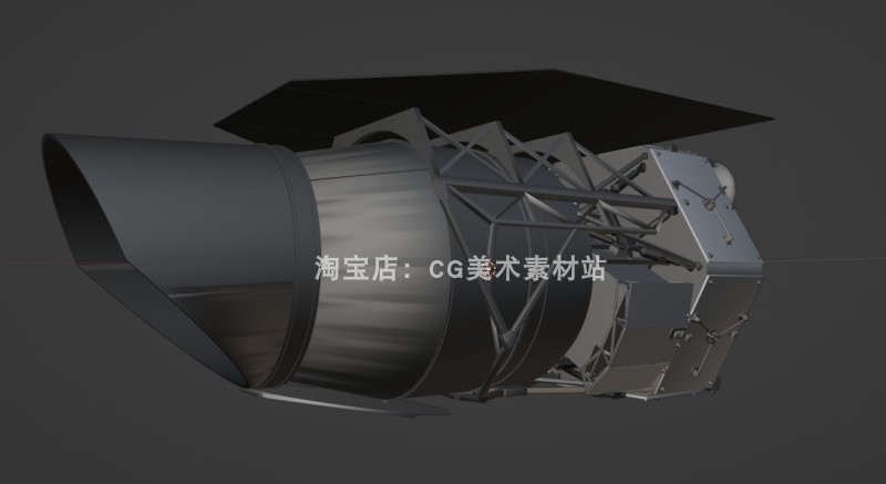 图片[8]-Blender/C4D太空宇宙飞船美国NASA红外巡天天文望远镜3D模型素材-cg男孩