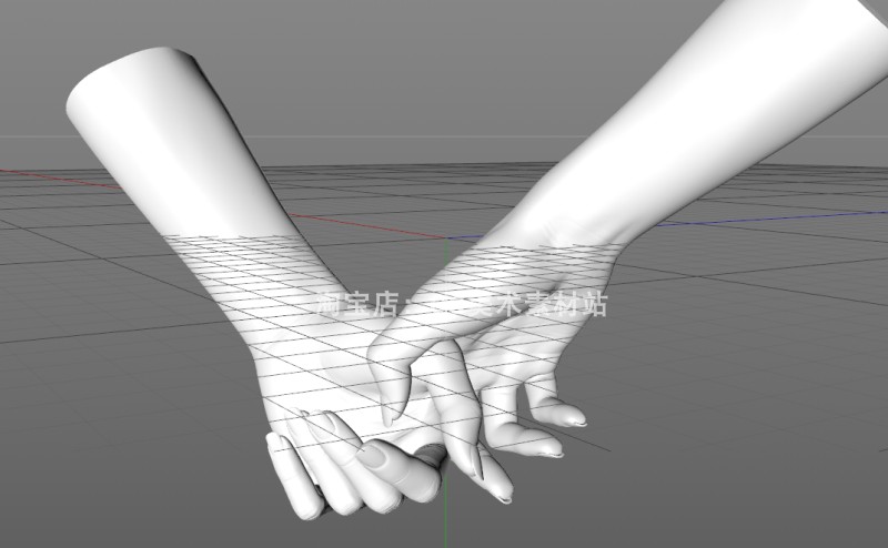 图片[2]-【Blender/C4D/OBJ高精度双手姿势肢体语言情绪动作手指3D模型素材】-cg男孩