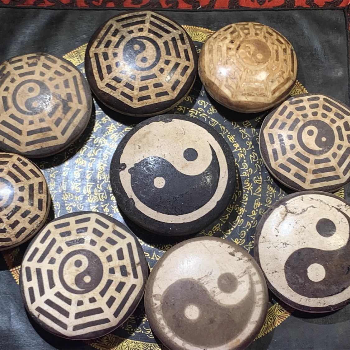 hatachu様専用瑪瑙 陰陽太極天珠 11-167 hatachu様専用瑪瑙 陰陽太極