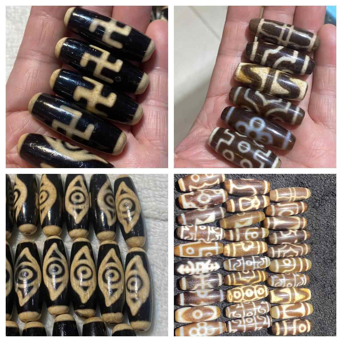 幸せのおすそわけ❤✡️全体運をアップ奇跡　上肯十七眼天珠ブレス　十七眼天珠天珠 7 Eyed Dzi brings good fortune 七眼天珠带来好运连连The