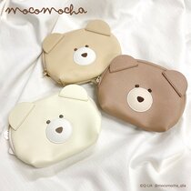 Mushroom Tun Japan Import Mocomocha Small Bear Cute Tissue Bag Small Makeup Bag Containing Finishing