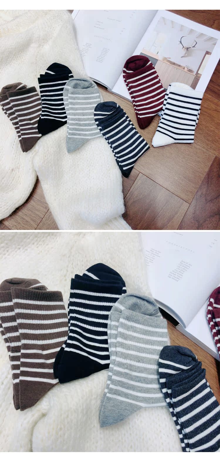 Vớ cotton cô gái mềm mại rất thoải mái và đa năng quần tất đồ lót