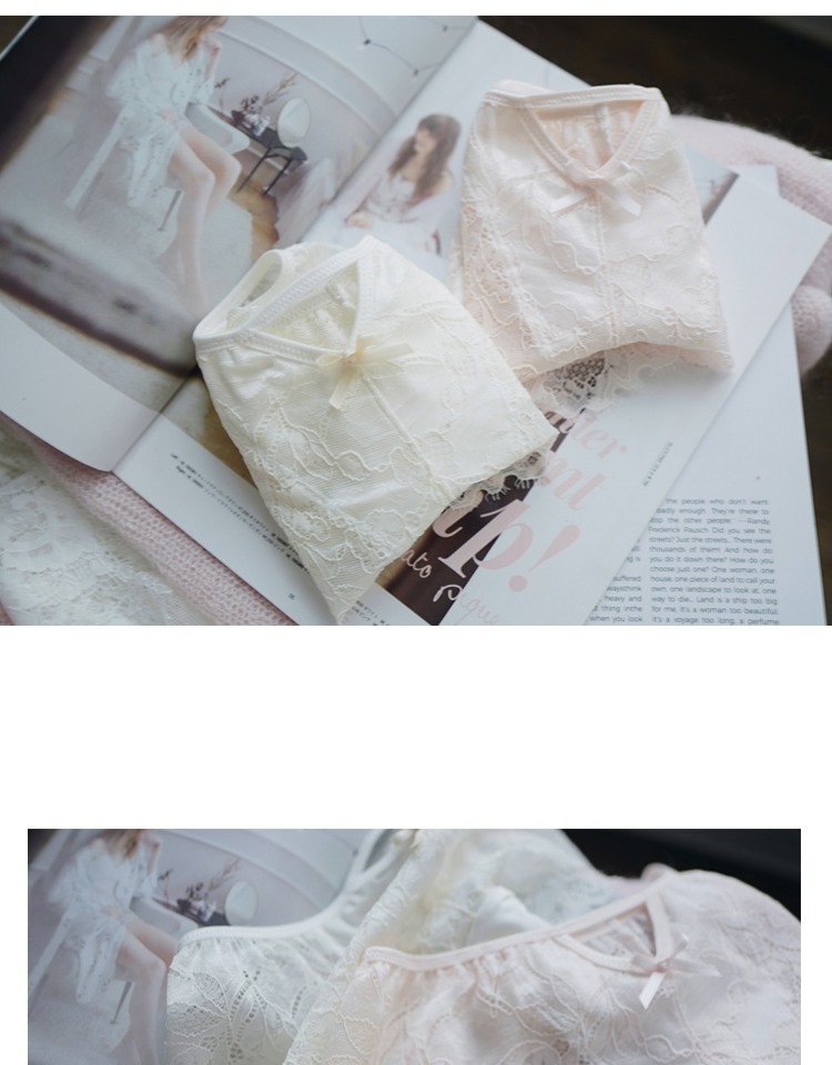 Peach mật ong ngọt ngào gợi cảm hình chữ V rỗng đầy đồ lót ren nữ thấp eo ren đồ lót PK166 quần sịp