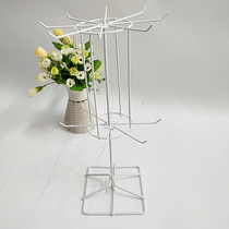 Cosmetics shelf desktop small shelf rotating grid frame rotating shelf rotating display rack detachable