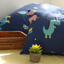 Dinosaur cartoon Cartoon Hairy Thickened Pure Cotton Cloth Custom Made Toddler Single Sheet Bed Linen Pillowcase Quilt Cover