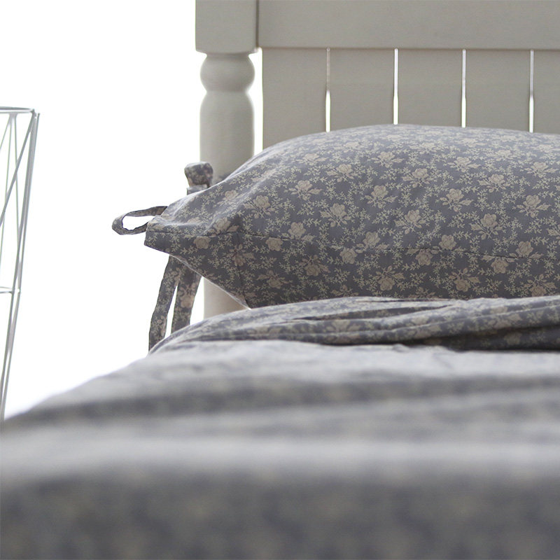 Japanese rose aesthetic pure cotton custom made single hat kasa quilt cover pillowcase floral bow tie j