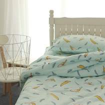 Cartoon Fruit Banana Wholecotton Pure Cotton Cloth Custom Made Bed Sheet Quilt Cover Pillowcase Bed Hat Kindergarten Dormitory Kit