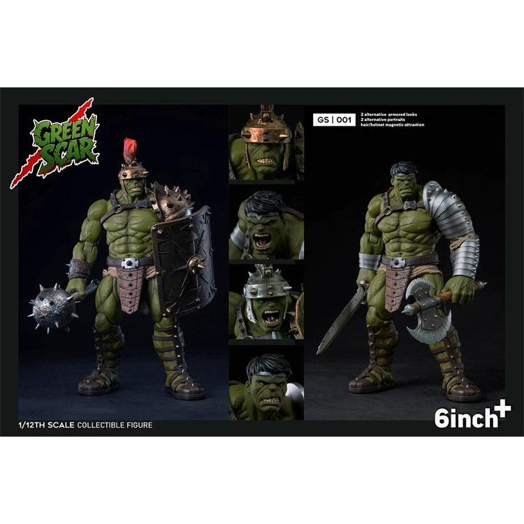 6in+ 6Inchplus Greenscar Gs001 Hulk 1/12 Action Figure