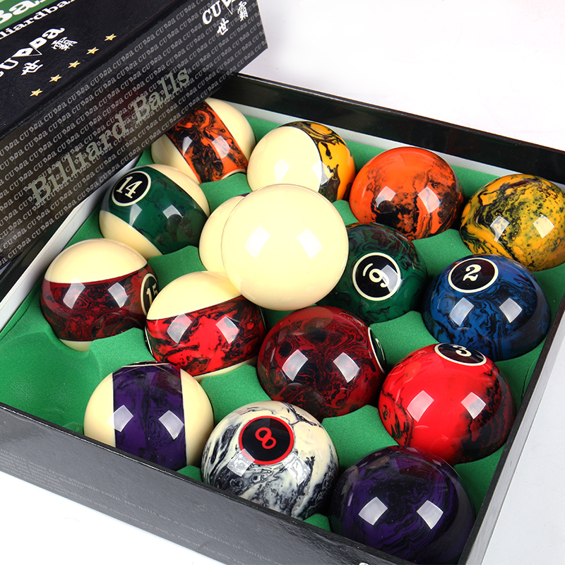 Cuppa Fantasy Brilliant color ball Fancy nine-ball American Black eight billiard sub-standard Black 8 Billiard Crystal Billiards
