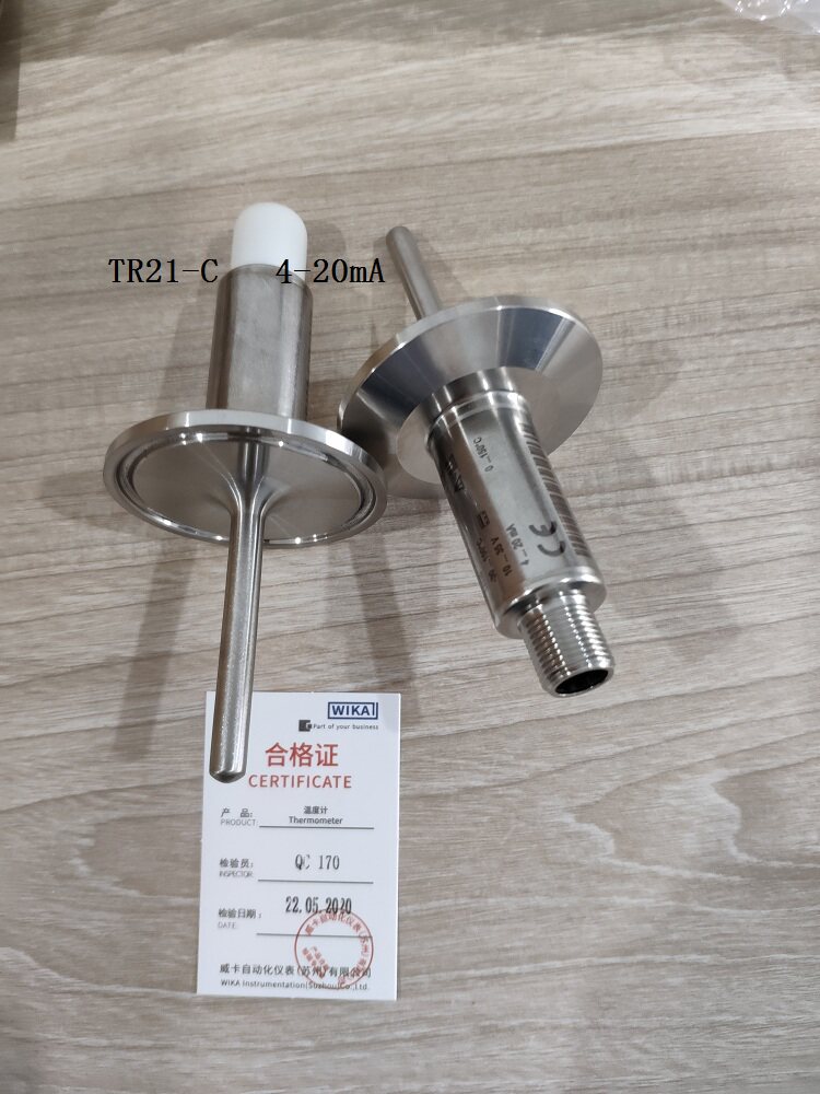 Термометр tr21-c卫生型温度传感器微型热电阻温度计无菌连接德国wika温度