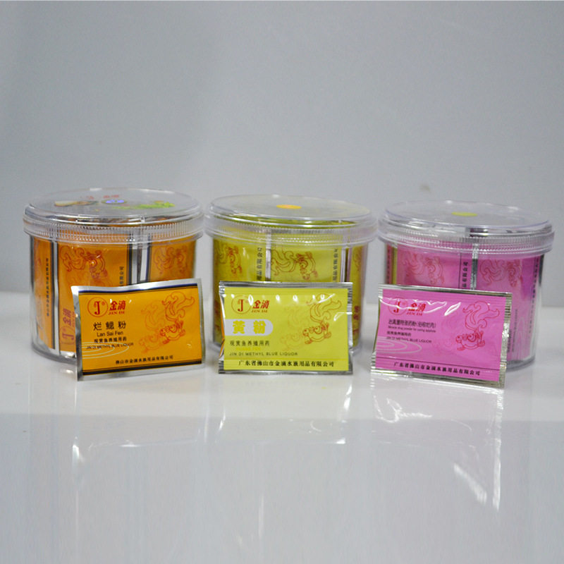 Gold Drop Yellow Powder Germicidal Aqua Fish Drug Water Disease Ornamental Fish Medicinal Powder Water Moldy Flesh and Rotten Tail Fin