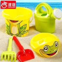 Childrens beach toy set baby duckling sand shovel to play sand tools children play bucket Cassia