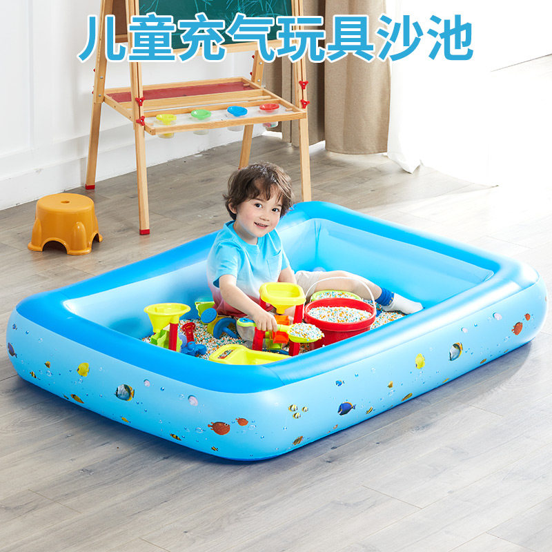 Children inflatable pool imitation sand toy sand suite indoor sand digging sand digging sand baby home fence