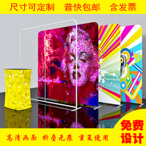 Fast curtain show booth portable removable aluminum alloy display rack Custom signature wall poster cloth Sign wall background