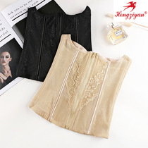Summer ultra-thin zipper closure belt waist belt post-harvest belly harvest belly fat artifact corset without curling