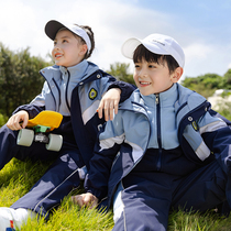 Primary school Childrens school uniforms Assault Clothing Suit Autumn Winter Style Kindergarten Garden Clothing Winter three sets of Inn Wind Childrens class clothes