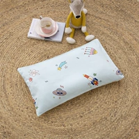 Космический космический корабль-голубой (класс A 60S Gong Satin All-Cotton Pillow Set+Core Pillow Core)