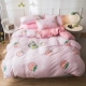 Milana cotton bốn mảnh bộ đồ giường cotton bốn mảnh trải giường chăn đôi 1,5m1,8 mét mục vụ - Bộ đồ giường bốn mảnh